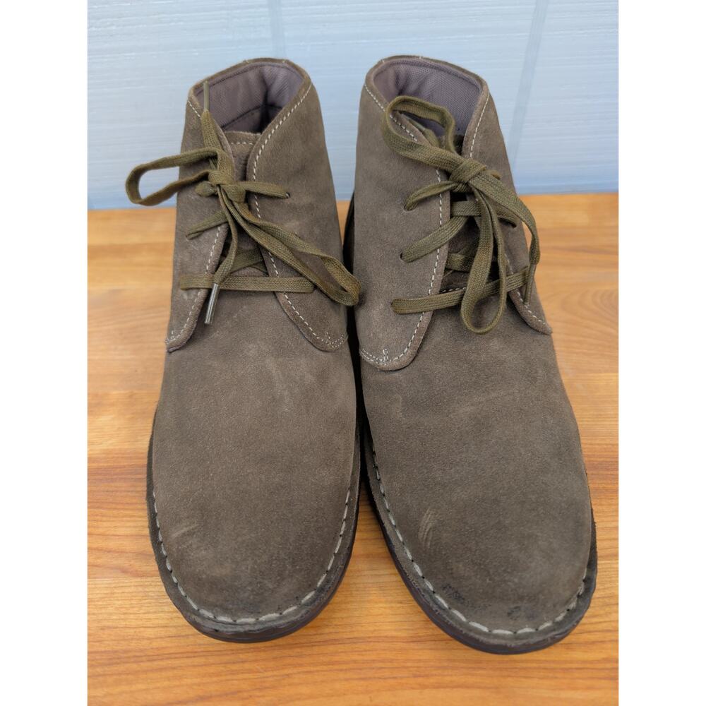 Streetcars Mens Chukka Boots 11 Terrain Brown Leather Lace Arch Support Comfort